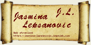 Jasmina Lepšanović vizit kartica